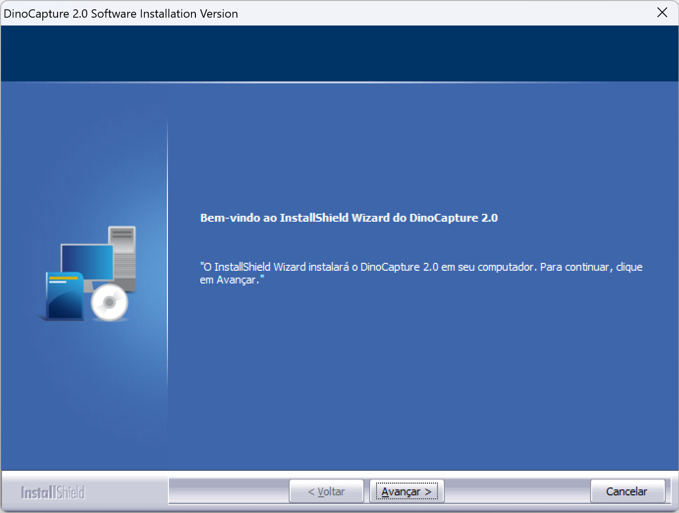 Página de download do DinoCapture
