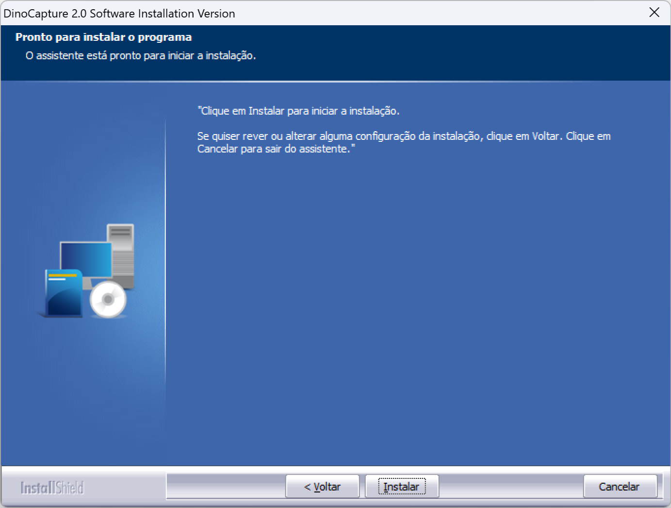 Página de download do DinoCapture