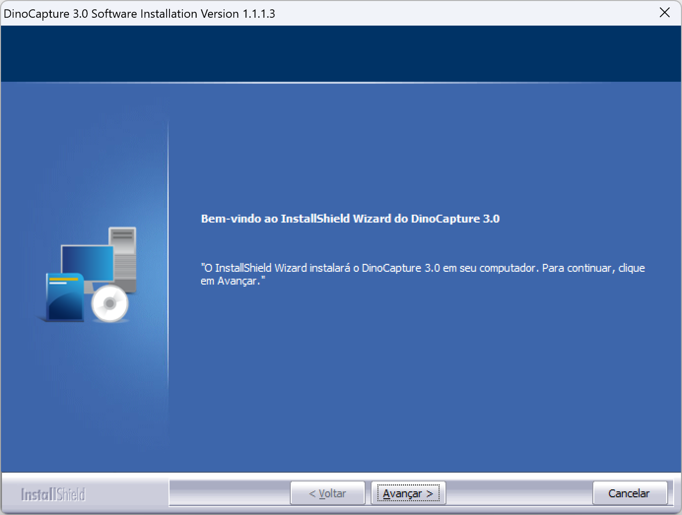 Página de download do DinoCapture